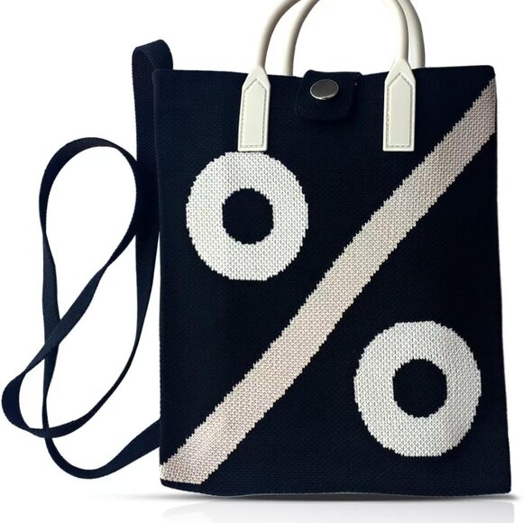 Elegant Knitted Crossbody Bag - Versatile Mini Handbag for Travel & Daily Use - Picture 1 of 7